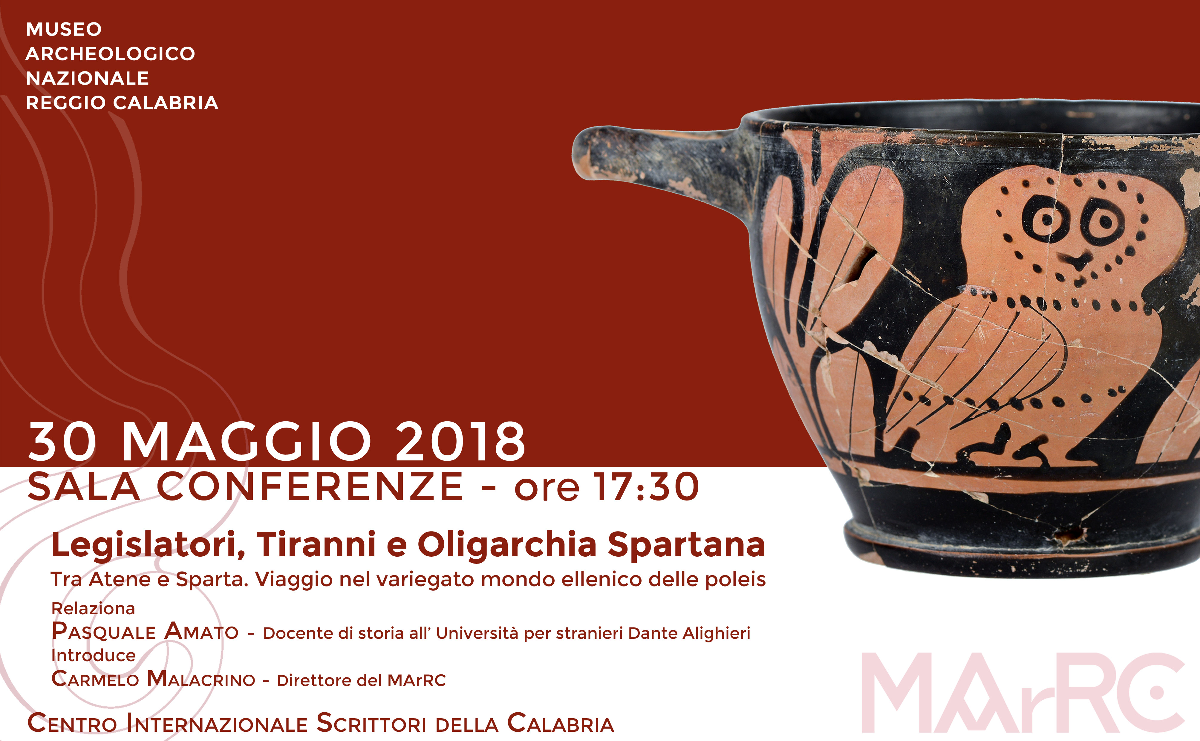 “Legislatori, Tiranni e Oligarchia Spartana”, conferenza dello storico Pasquale Amato