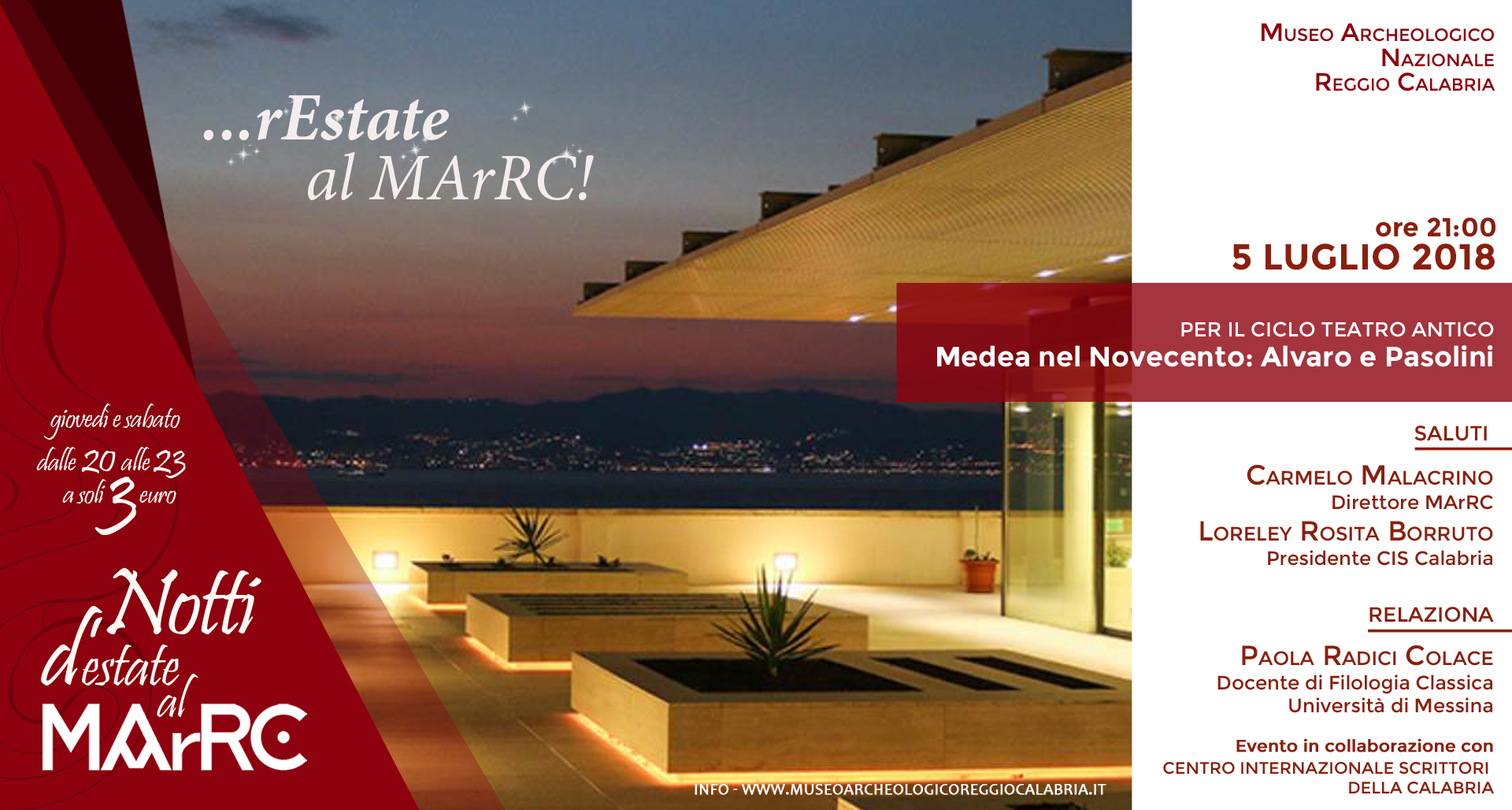 “Medea nel Novecento: Alvaro e Pasolini”, Conferenza della filologa Paola Radici Colace