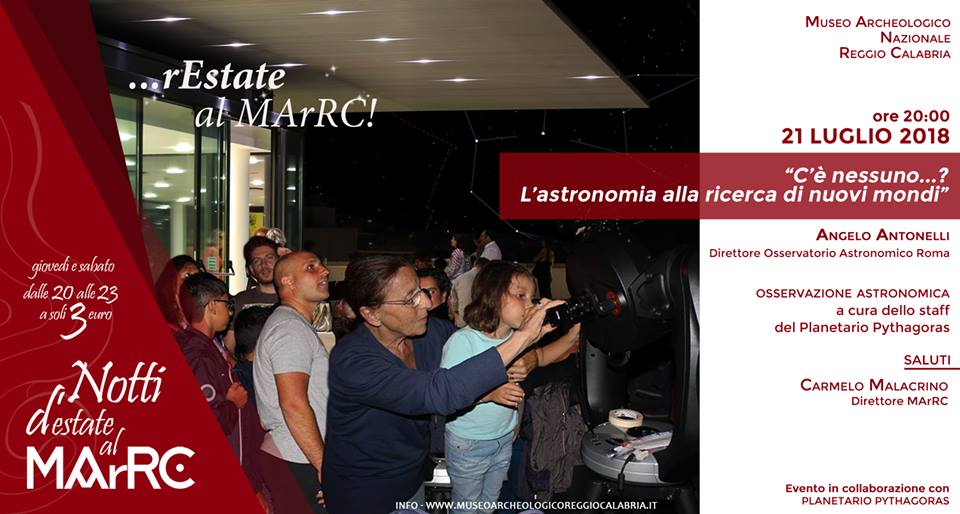 “Is anybody there? Astronomy in search of new worlds “, appointment under the Stars