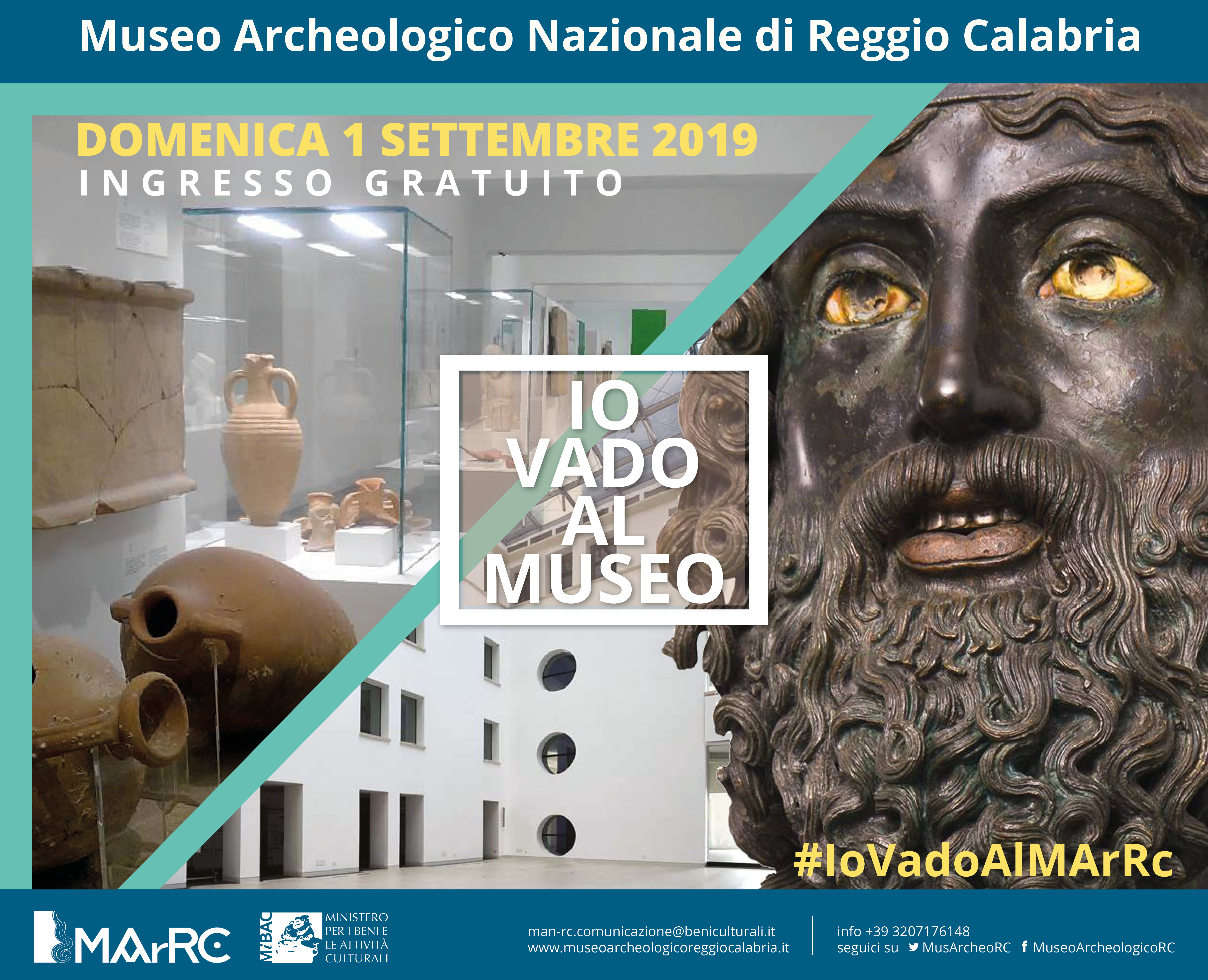 Domenica 1 settembre, ingresso gratuito con la promozione #iovadoalmuseo