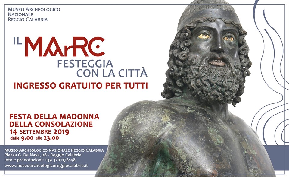 Sabato 14 settembre, ingresso gratuito al MArRC per la Festa della Madonna della Consolazione