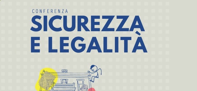 Locandina conferenza "Sicurezza e legalità"