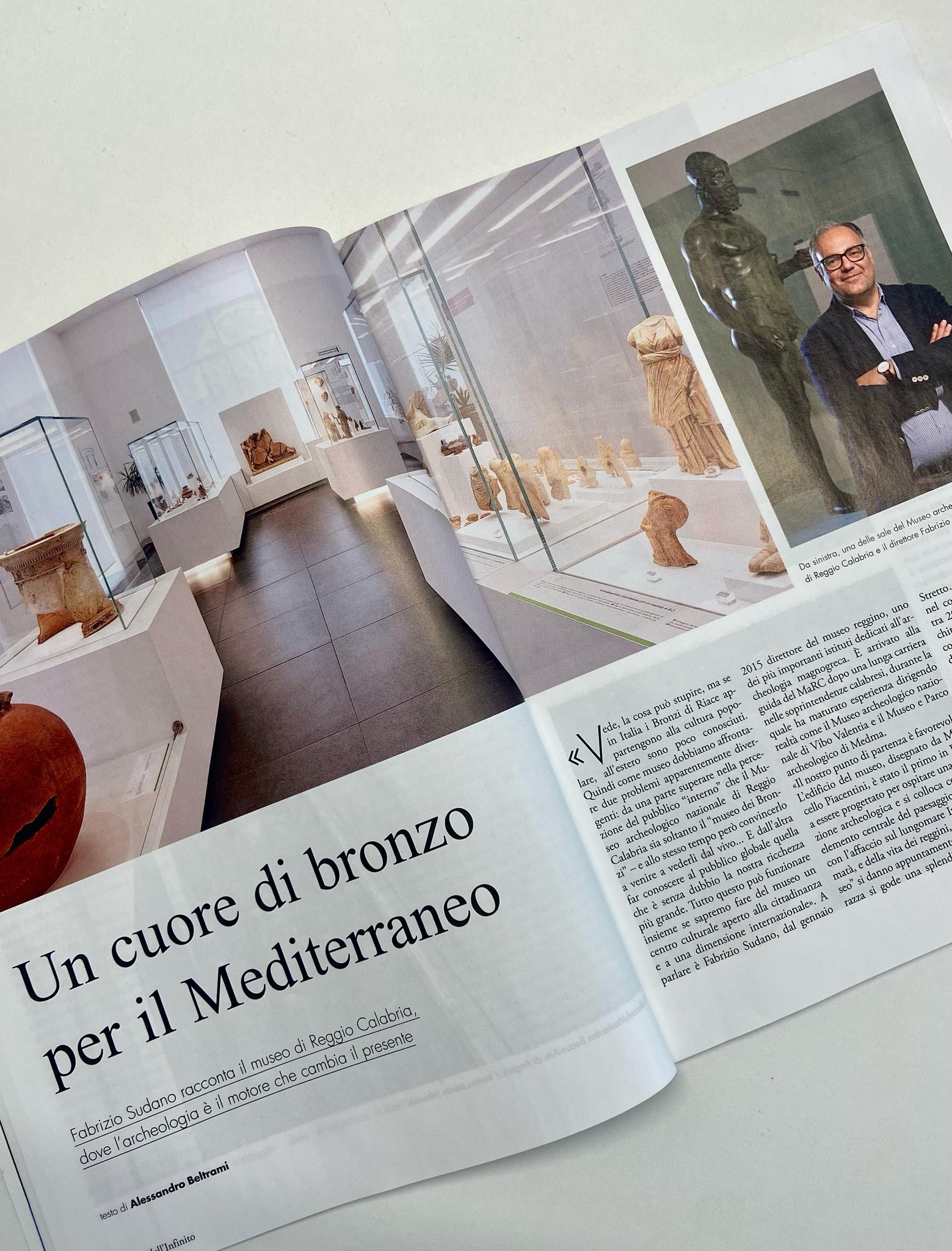 Il Museo Archeologico di Reggio Calabria su i Luoghi dell’infinito, il mensile di arte, cultura e itinerari di “Avvenire”