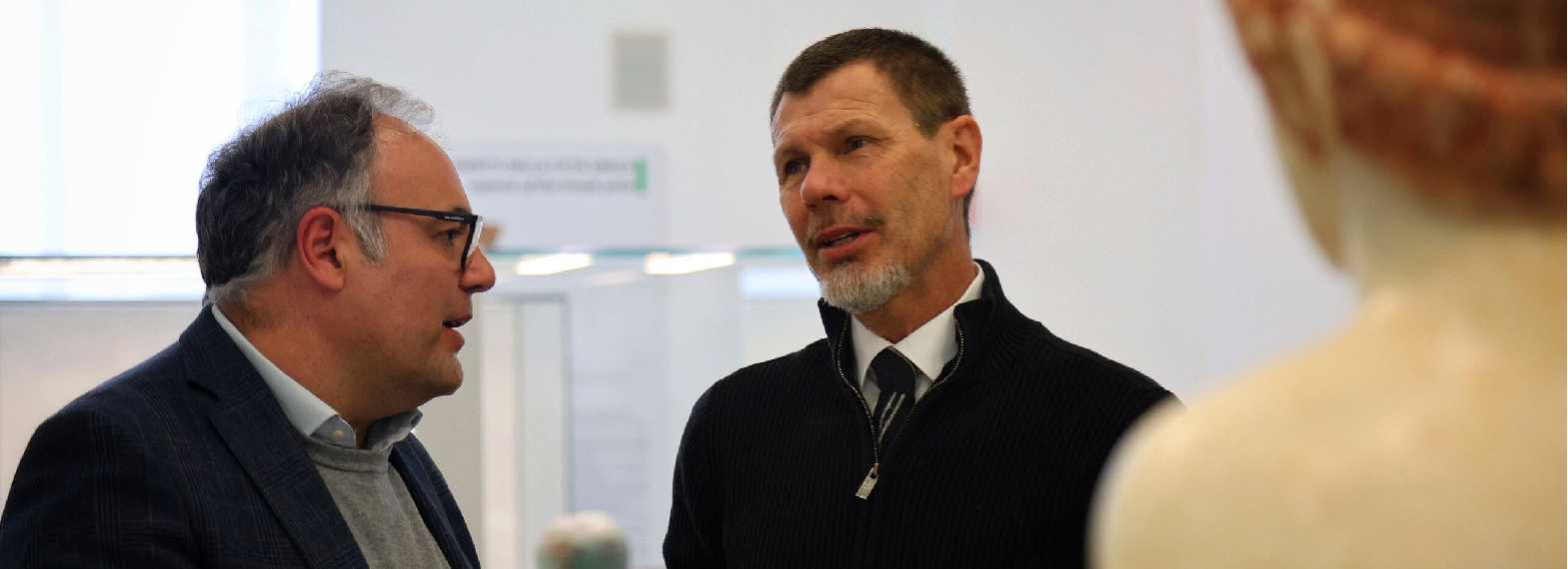 L’ex Milan Boban e il giornalista sportivo Alciato in visita al MArRC