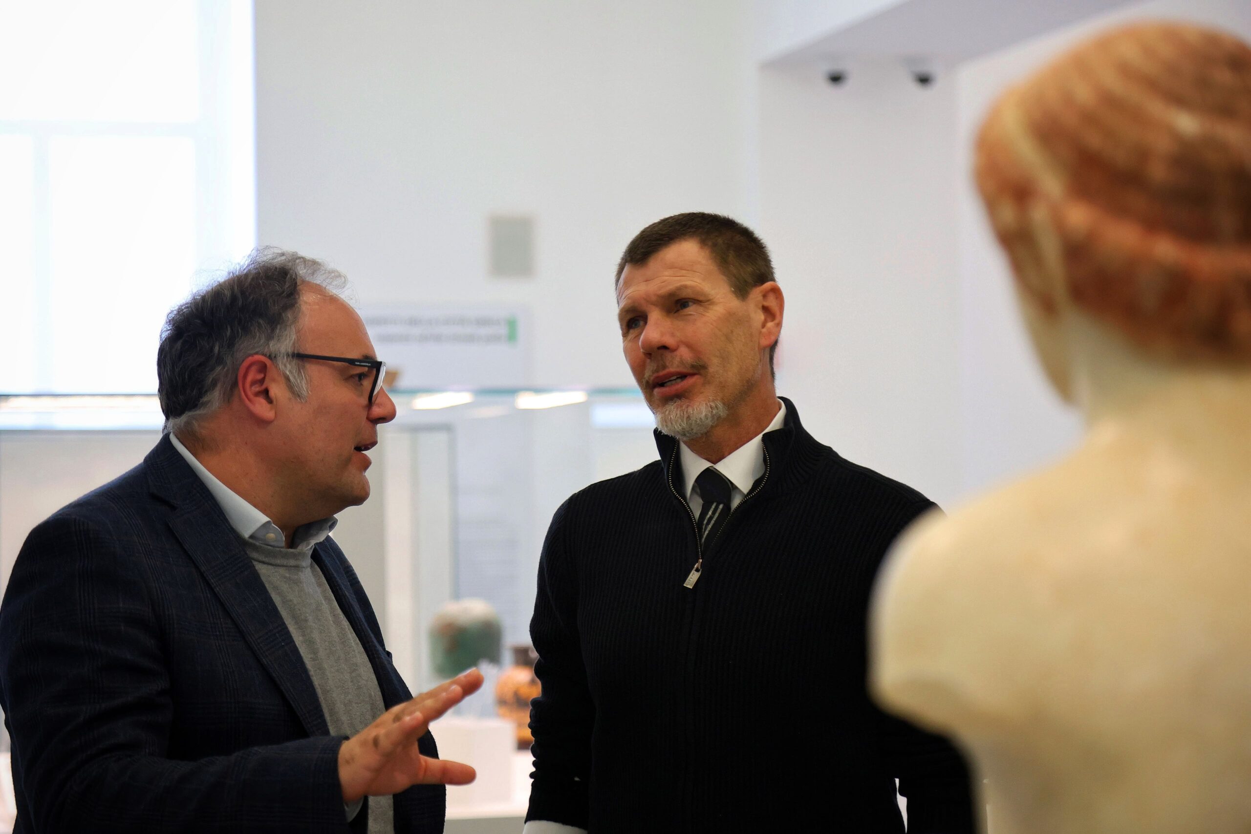 L’ex Milan Boban e il giornalista sportivo Alciato in visita al MArRC