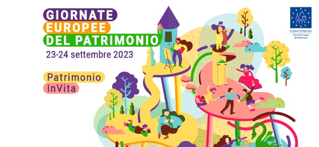Locandina giornate europee del patrimonio 2023