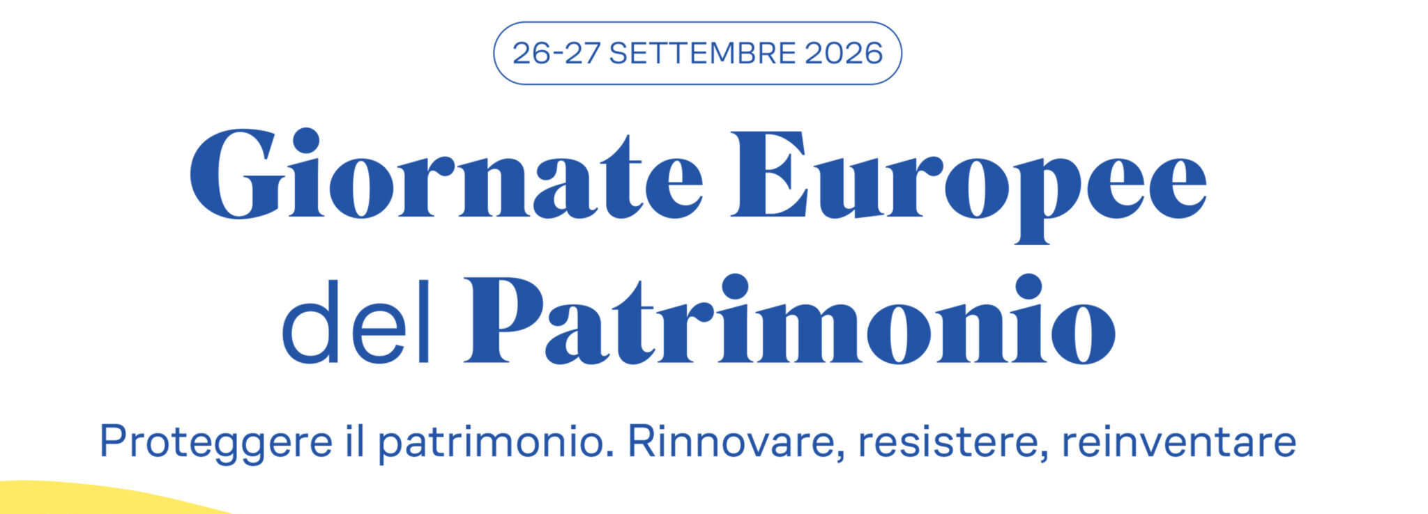 Giornate Europee del Patrimonio 2026